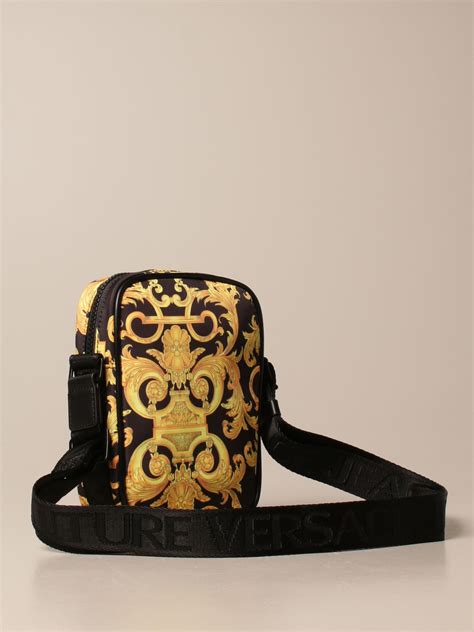 versace jeans shoulder bag men